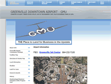 Tablet Screenshot of greenvilledowntownairport.com